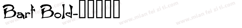 Bart Bold字体转换